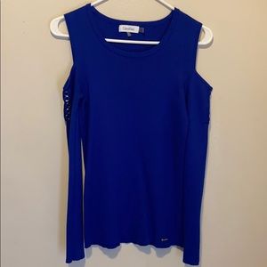 Blue Calvin Klein shirt